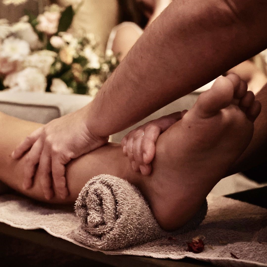 Experience our luxurious herbal foot bath ritual.